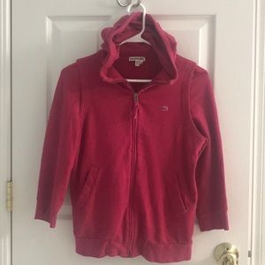 Lacoste 3/4 sleeve full zip sweatshirt!!